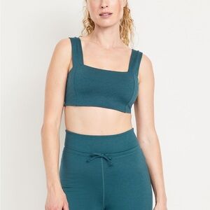 Old Navy CloudComfy Sports Bra Small Teal Color